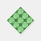 Green and Black Pset Shamrock Pattern Napkins Servetten (Hoek)
