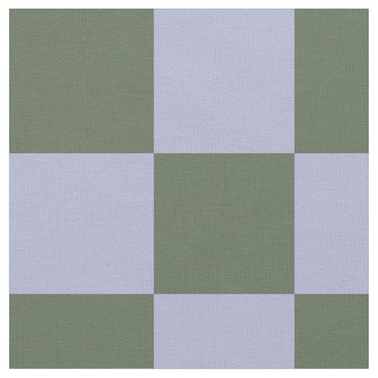Green and Blue Checkered Pattern Stof (Close Up)