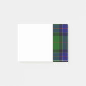 Green and Blue Clan Sinclair Tartan Post-it® Notes (Voorkant)