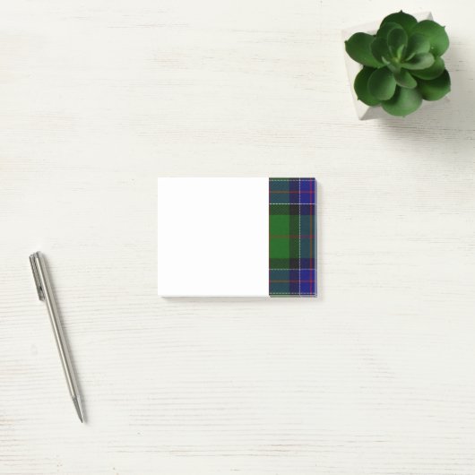 Green and Blue Clan Sinclair Tartan Post-it® Notes (Kantoor)
