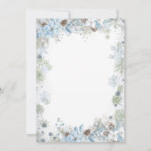 Green and Dusty Blue A Merry Little Baby Shower  Kaart (Achterkant)