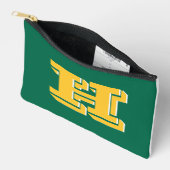 Green and Gold College Style Initial Monogram Etui (Open)