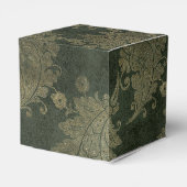Green and Gold Damask Bedankdoosjes (Achterkant)