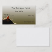 Green and Grey Cat Nap Visitekaartje (Voorkant / Achterkant)