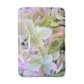 Green and Lavender Hydrangea Floral Bath Mat (Voorkant Verticaal)