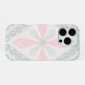 Green and pink pastel diamond pattern iPhone hoesje (Achterkant horizontaal)