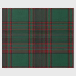 Green and Red Plaid Holiday Wrapping Paper Cadeaupapier