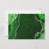 Green and Silver Agate Marble RSVP (Dos)
