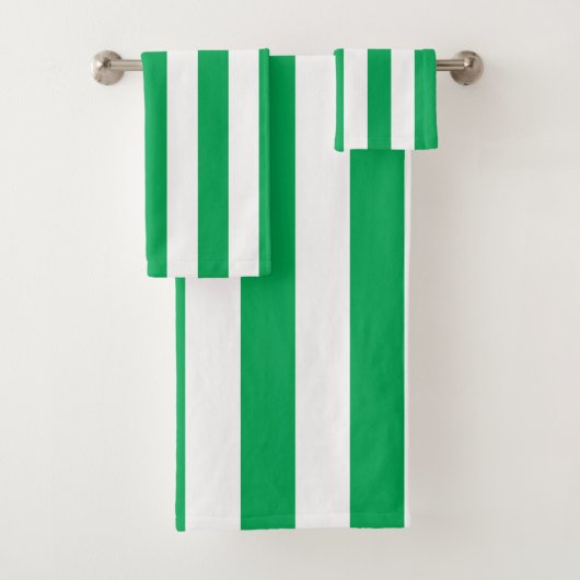 Green and White Cabana Stripes  (En situation)