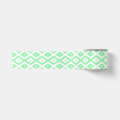 Green and white diamond pattern lint (Voorkant)