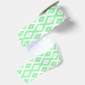 Green and white diamond pattern lint (Achterkant)