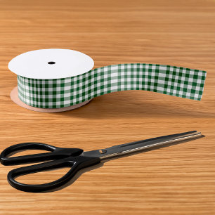 Green and White Gingham Pattern Lint