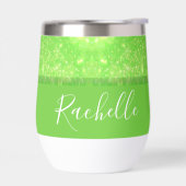 Green and white glitter (Gauche)