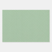 Green and White Plaid Wrapping Paper Sheets (Voorkant 3)