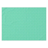 Green and white simple floral pattern retro tafelkleed (Voorkant (Horizontaal))
