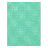 Green and white simple floral pattern retro tafelkleed (Voorkant)