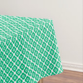 Green and white simple floral pattern retro tafelkleed (Voorbeeld)