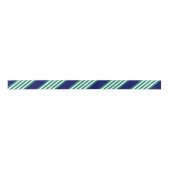 Green and white stripes pattern with navy blue lint (Voorkant)