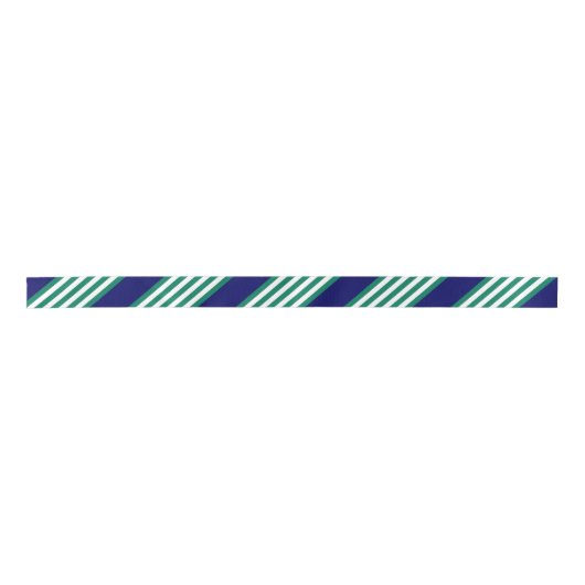 Green and white stripes pattern with navy blue lint (Voorkant)