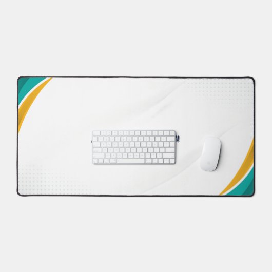 Green and Yellow Modern Pattern with Custom Sign (Clavier et souris)