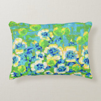 Green and Yellow Summer Pillow Accent Kussen