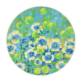 Green and Yellow Summer Tray Snijplank