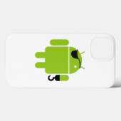 Green Android Robot Pirate Case-Mate iPhone Case (Achterkant (horizontaal))