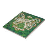 Green Angel Tile Gift Tegeltje (Zijkant)