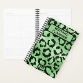 "Green Animal Print Planner (Display)