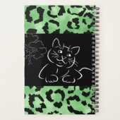 "Green Animal Print Planner (Achterkant)