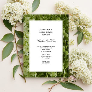 Green Annabelle Hydrangea Flower Vrijgezellenfeest Kaart