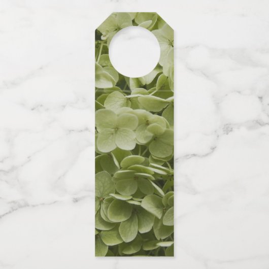 Green Annabelle Hydrangea Flowers Wedding Flessenhanger (Achterkant)