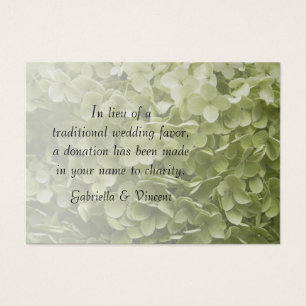 Green Annabelle Hydrangea Mariage Charité Faveurs