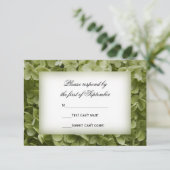 Green Annabelle Hydrangea Mariage Floral RSVP (Debout devant)