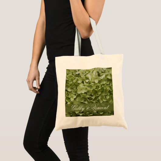 Green Annabelle Hydrangea Wedding Tote Bag (Voorkant (product))