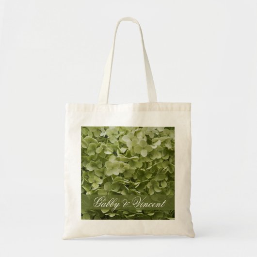 Green Annabelle Hydrangea Wedding Tote Bag (Voorkant)