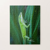 Green Anole Lizard Legpuzzel (Verticaal)