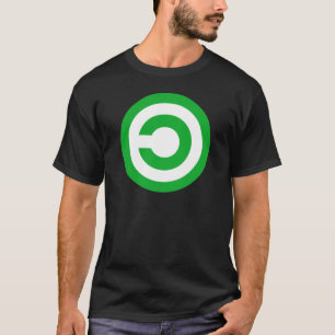 Green Anti-Copyright Copyleft Public Domain Symbol T-shirt