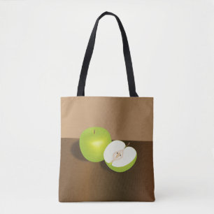 Green Apple-and-a-Half stilstaand leven Draagtas