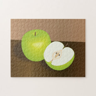 Green Apple-and-a-Half stilstaand leven Legpuzzel