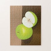 Green Apple-and-a-Half stilstaand leven Legpuzzel (Verticaal)