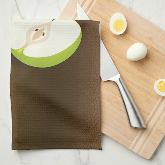 Green Apple-and-a-Half stilstaand leven Theedoek (Quarter Fold)