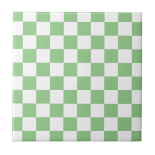 Green Apple Checkerboard Tegeltje