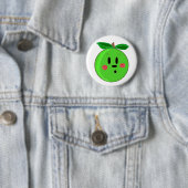 Green Apple Face Ronde Button 5,7 Cm (In situ)