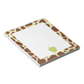 Green Apple Giraffe Teacher Notitieblok (Schuin)