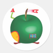 Green Apple House Stickers (Voorkant)