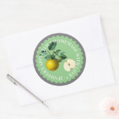 Green Apple Jam Preserve Étiquette Vintage (Enveloppe)