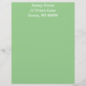 Green Apple Letterhead Sjabloon Custom Briefhoofd (Voorkant)