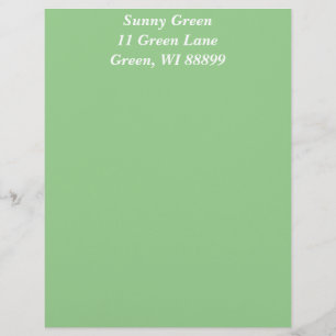 Green Apple Letterhead Sjabloon Custom Briefhoofd