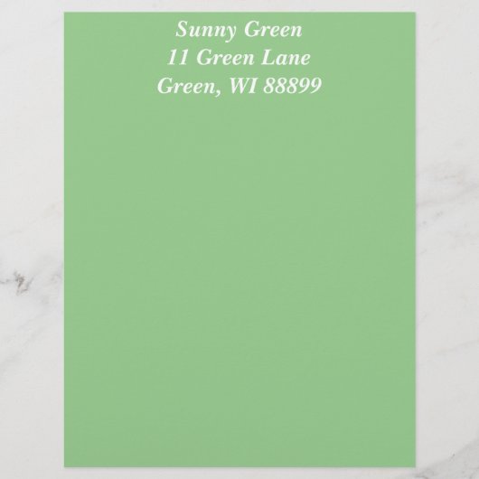 Green Apple Letterhead Sjabloon Custom Briefhoofd (Voorkant)